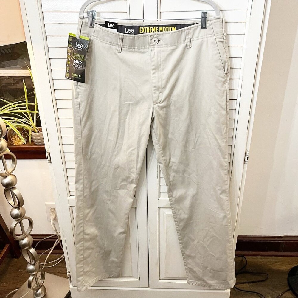 NWT Lee Extreme Comfort MVP Men's Pants 34 X 32 Flex Wrinkle Resistant